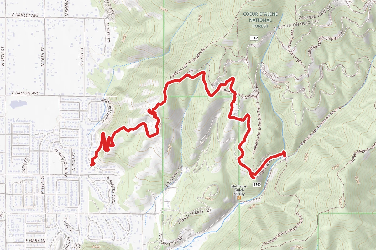North Nettelton Gulch Road to Shadduck
