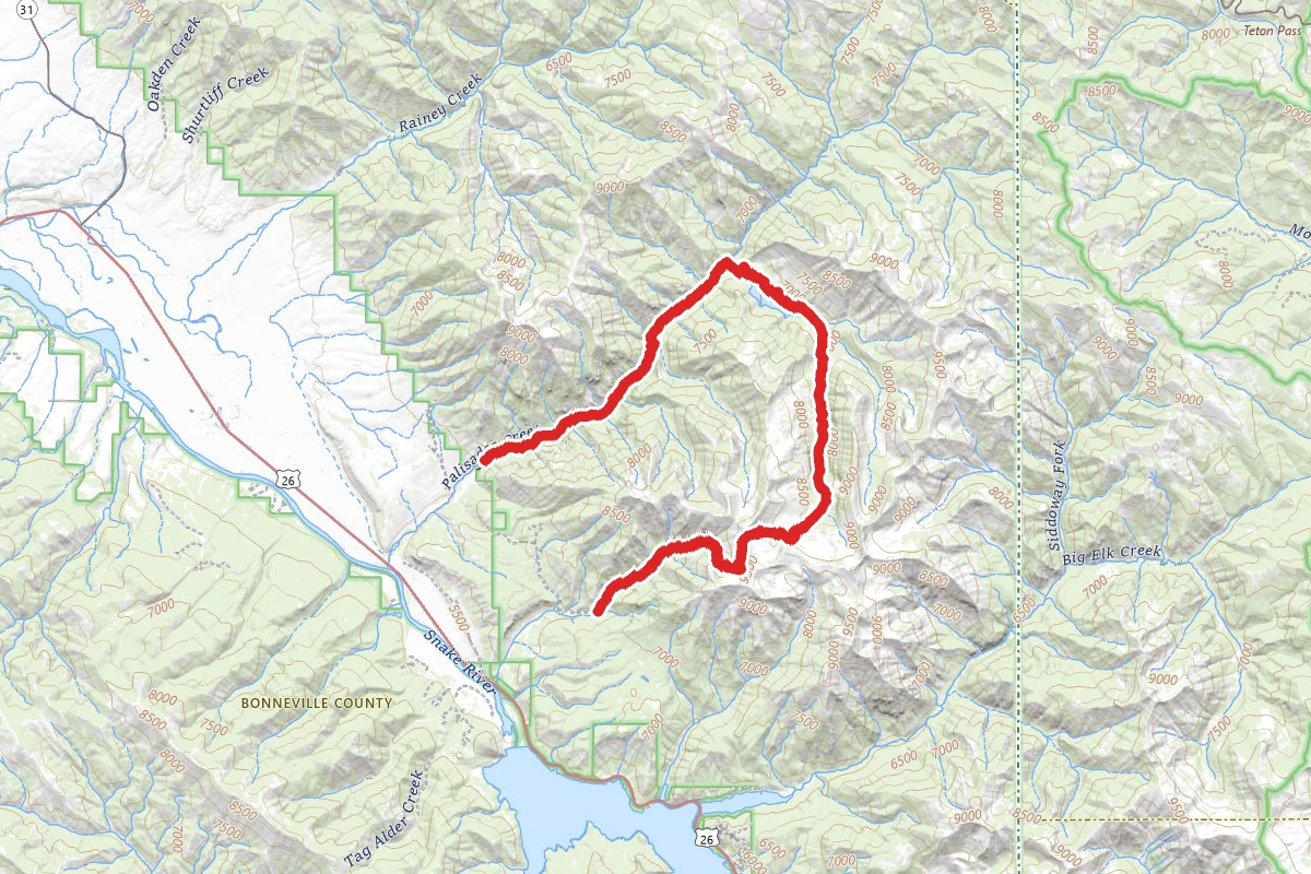 Palisades Creek to Sheep Creek