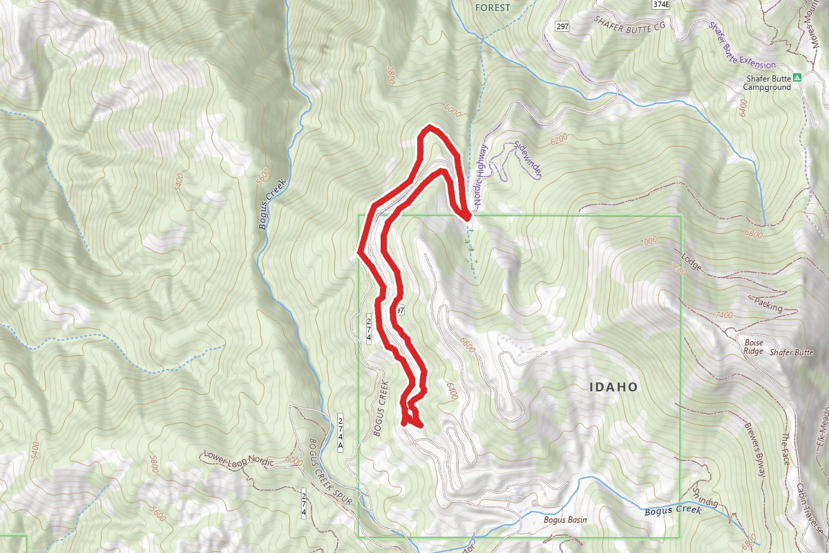 Sapper's Return to Weasel to Redtail Trail Loop