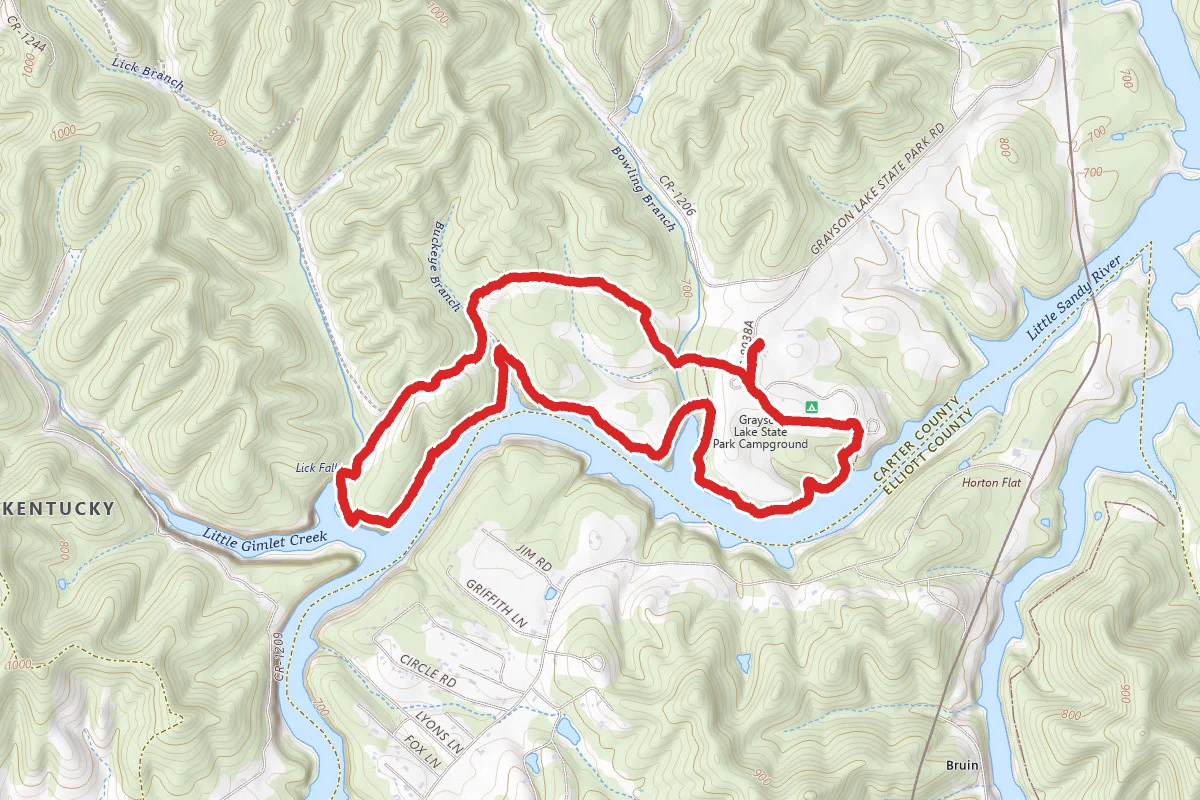 Beech Hemlock and Lick Falls Loop