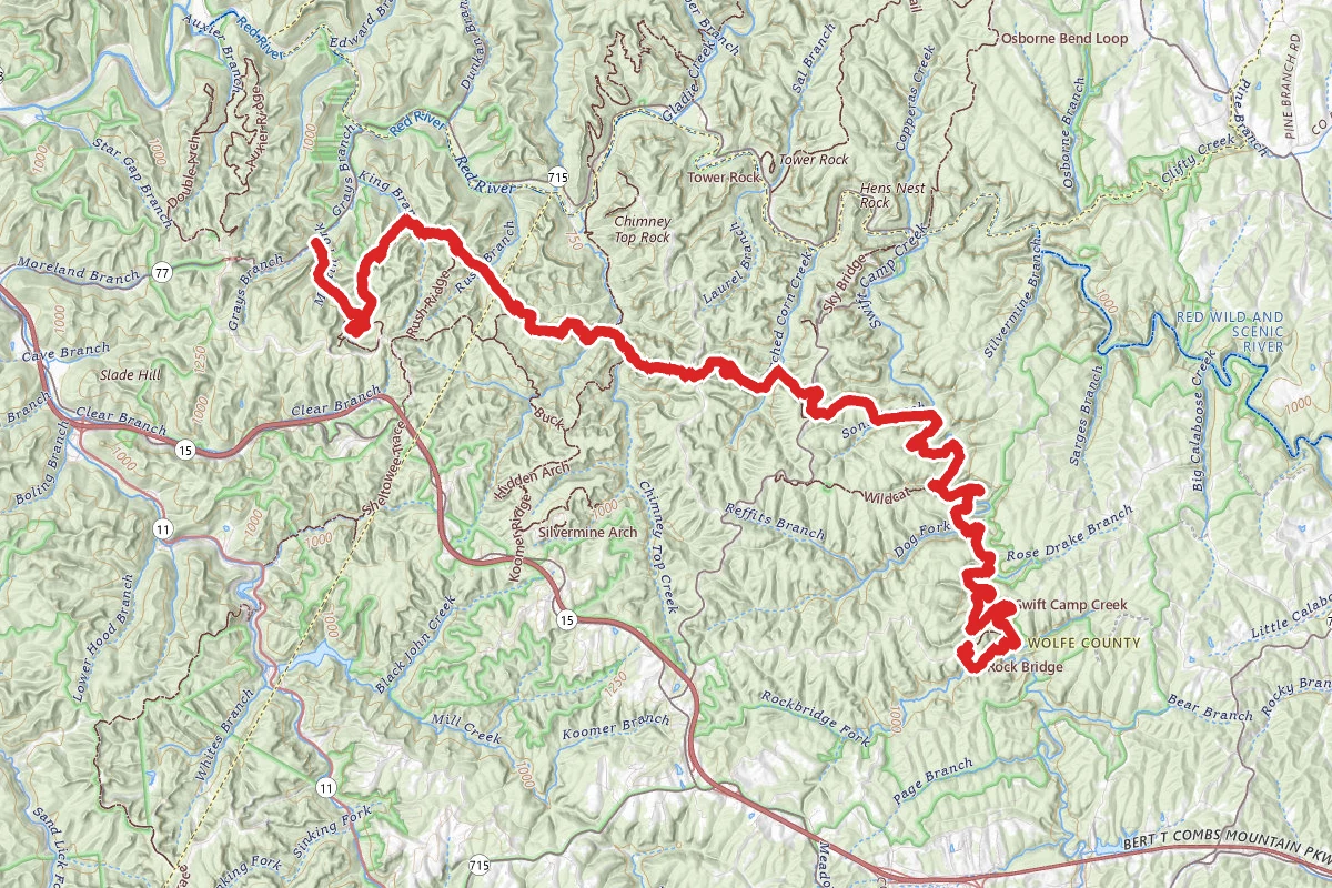 Swift Camp Creek Trail and Rough Trail