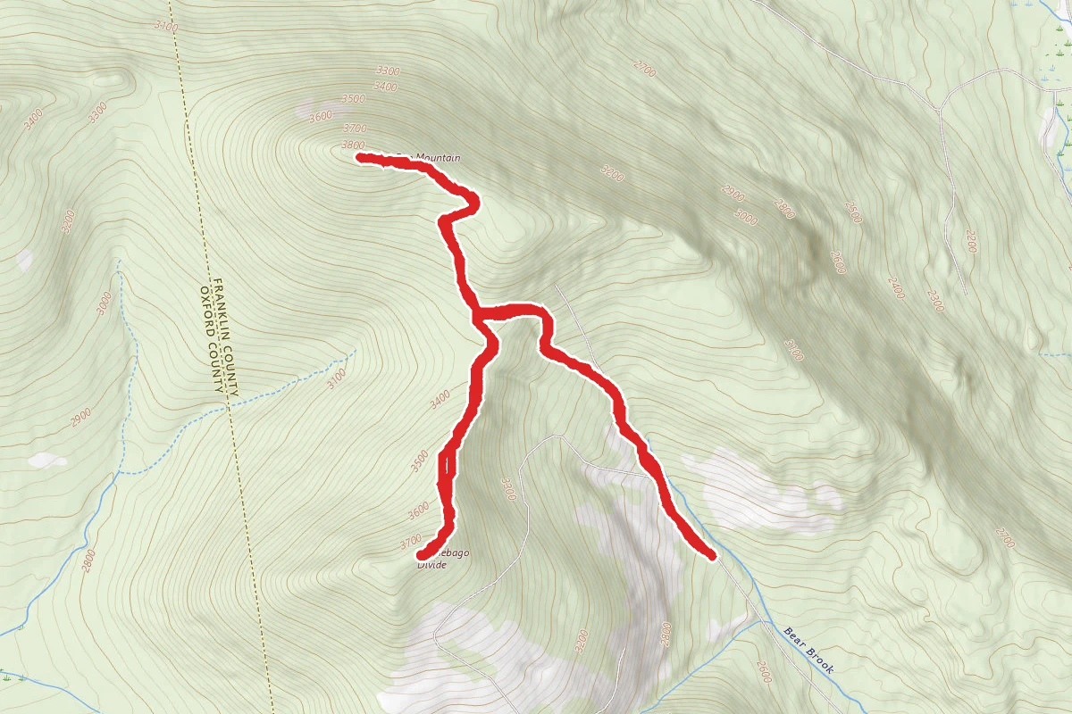Whitecap Mountain and Kennebago Divide