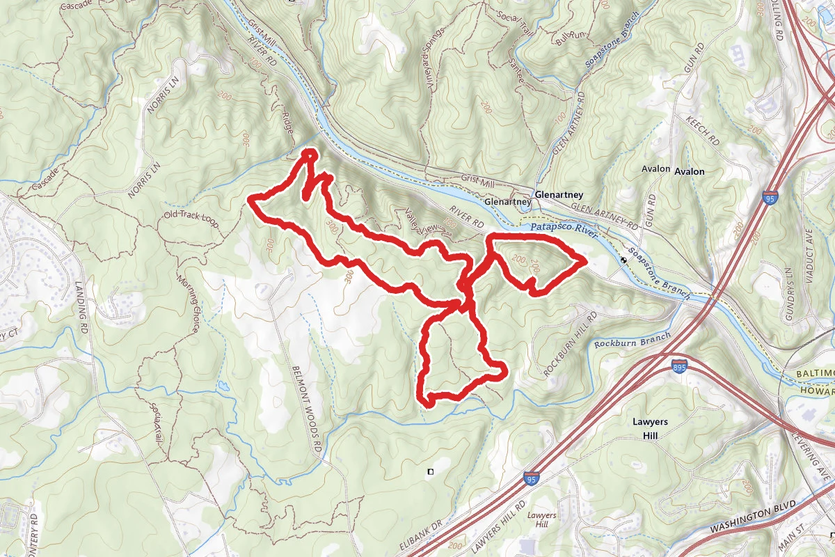 Rockburn Branch, Morning Choice, and Ridge Trail Loop