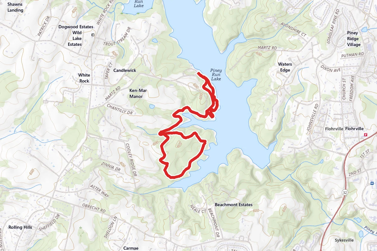 Piney Run Lake and Inlet Loop