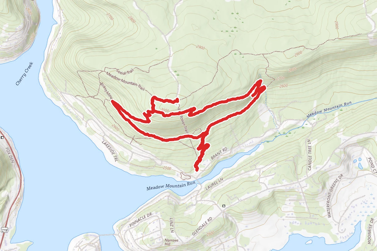 Indian Turnip, Lookout, Brant Mine, Beckman's and Meadow Mountain Loop