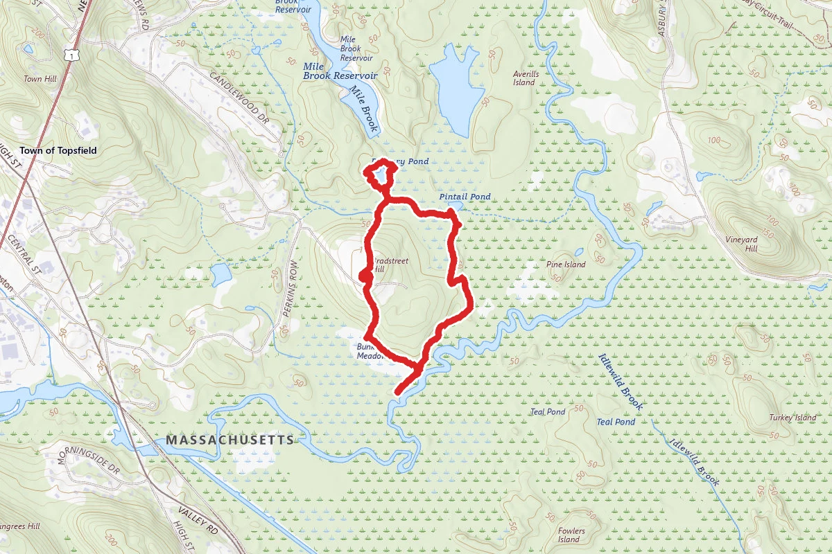 Rockery Pond and South Esker Loop Trail