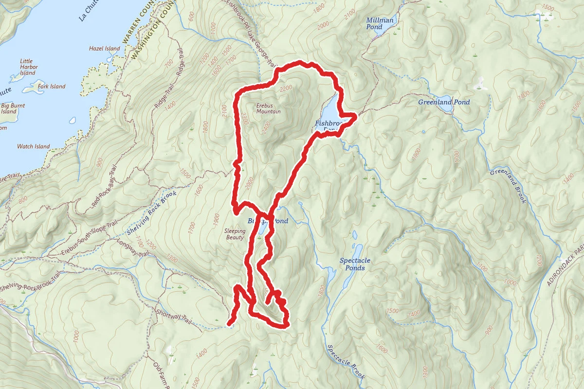 Mount Erebus and Fishbrook Pond Loop