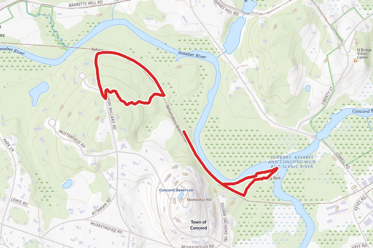Simon Willard Woods to Egg Rock Loop