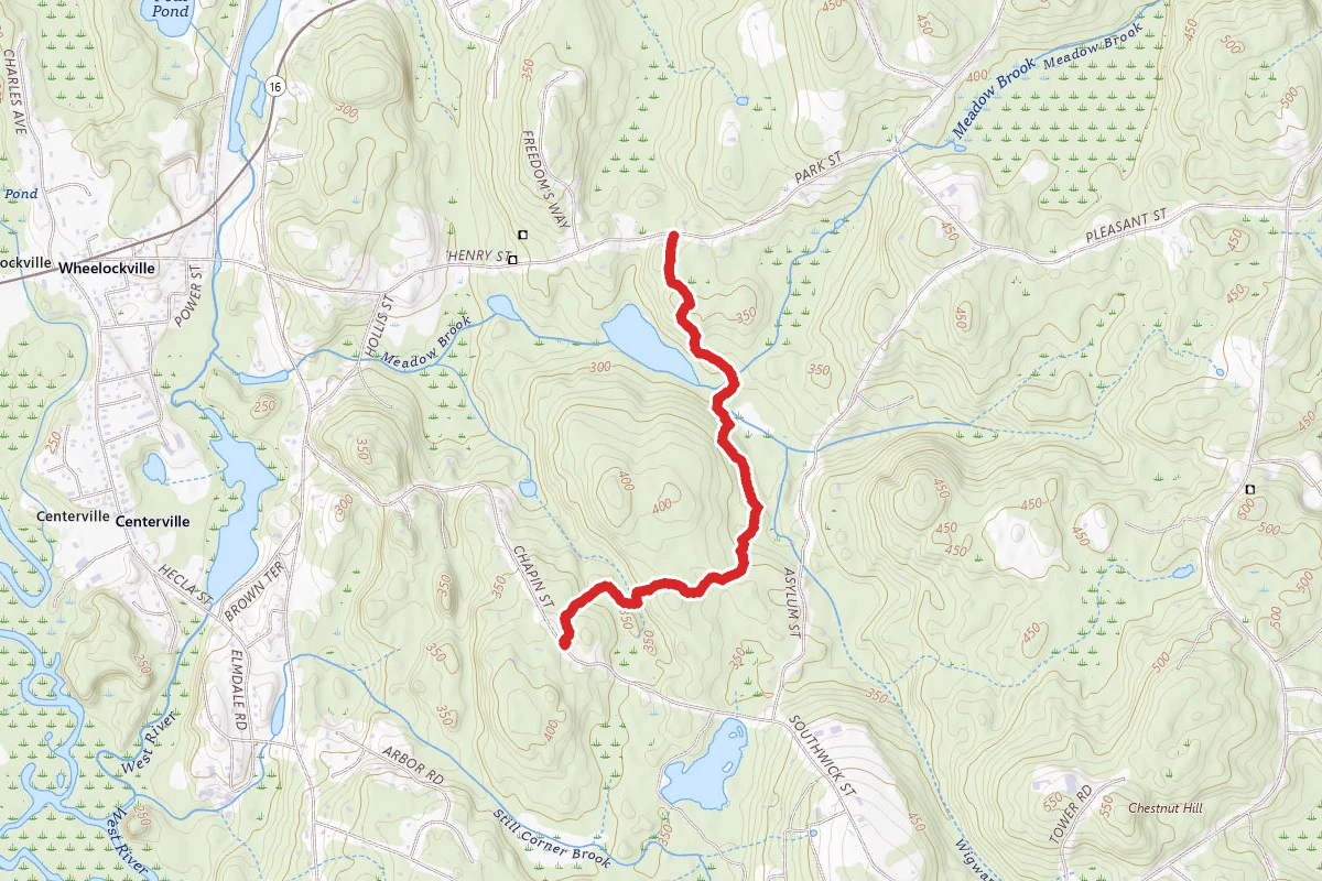 Dolbear, Meadow Brook and Inman Pond Trail