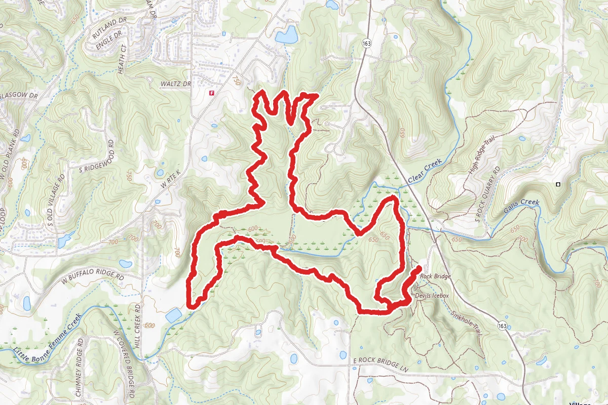 Springbrook Trail and Deer Run Trail Loop