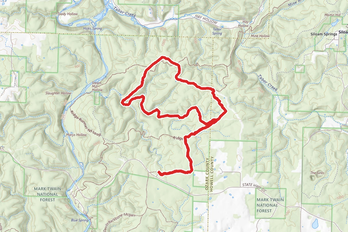 Ozark Trail -North Fork Spider Valley