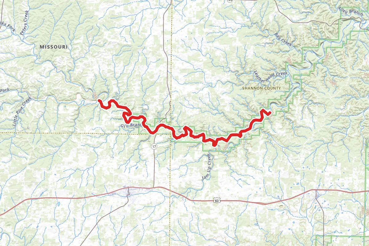 Jack's Fork River Trail