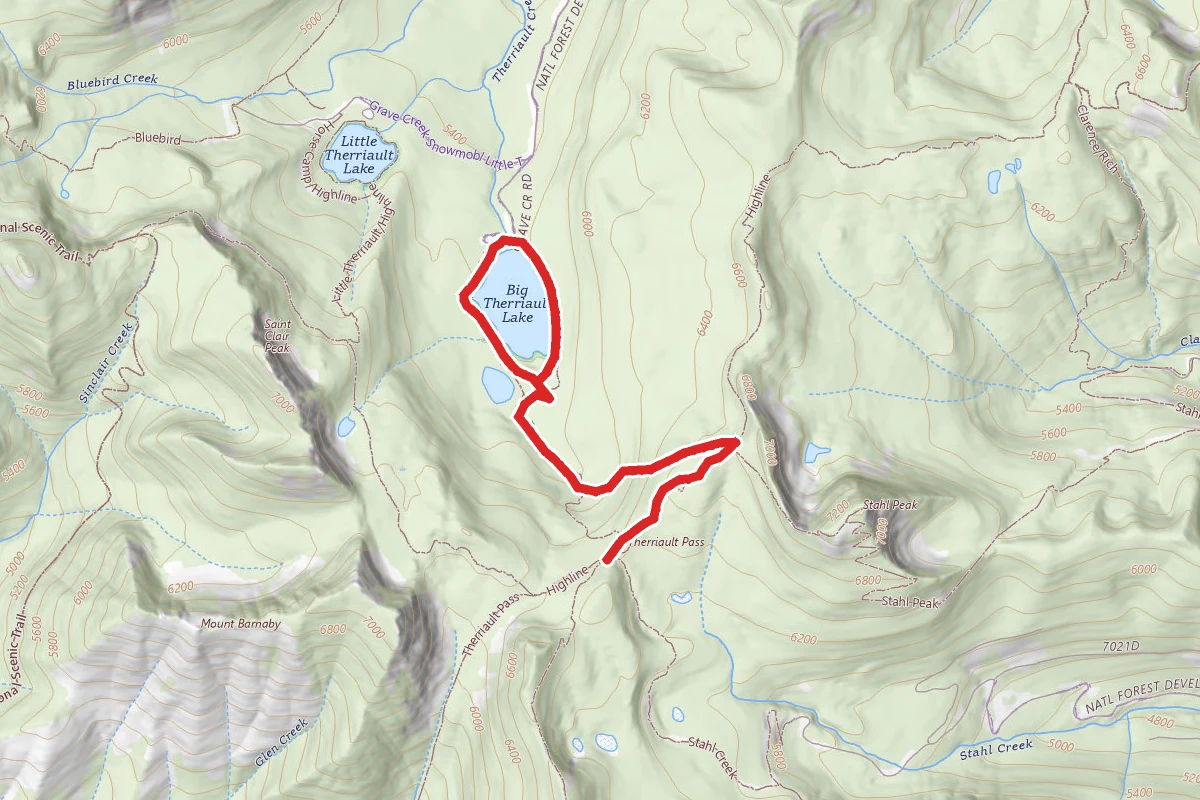Big Therriault Lake to Therriault Pass Loop