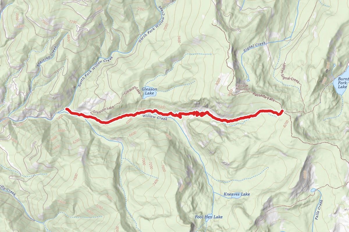 Willow Creek Trail to Saddle