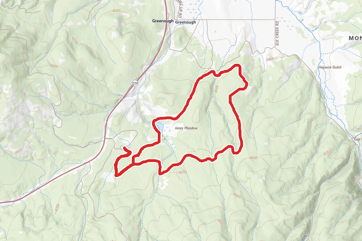 Lubrecht Experimental Forest Cross Country Ski Trails D, A, C