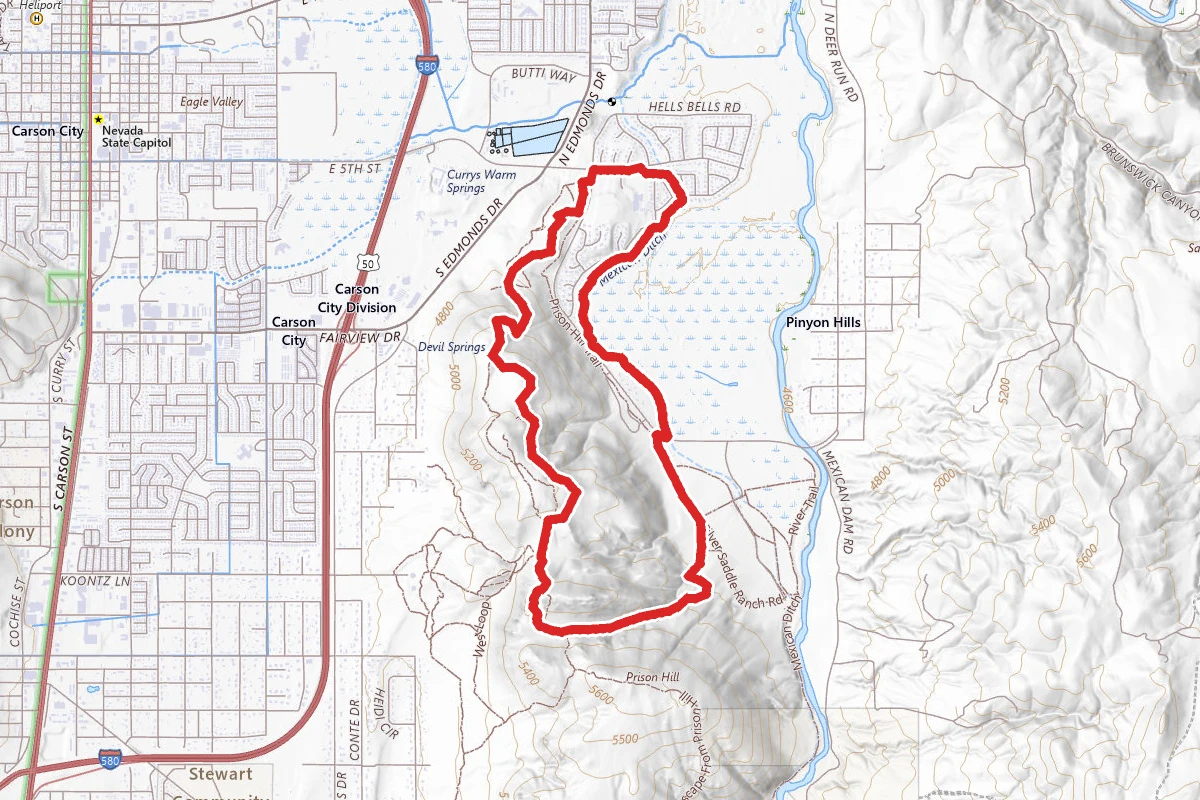 Mexican Ditch and Prison Hill Recreation Loop