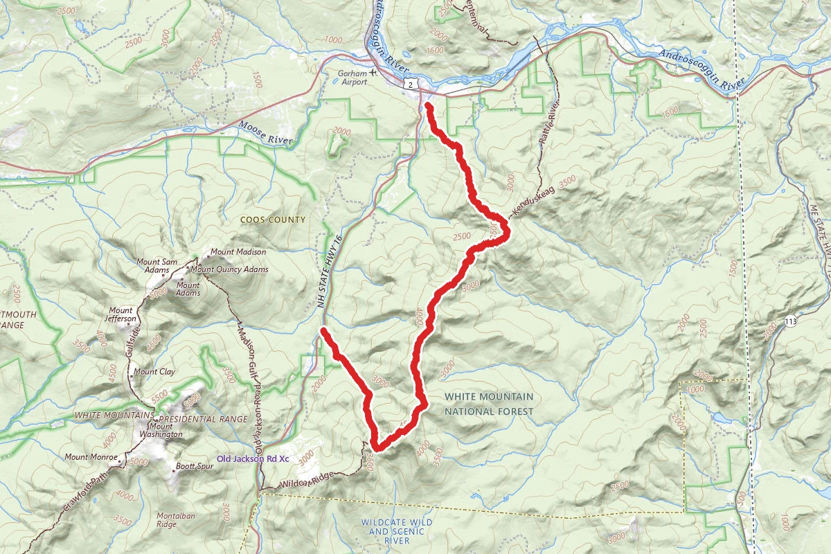 Mount Surprise to Mount Hight to Nineteen Mile Brook via Carter Moriah Trail