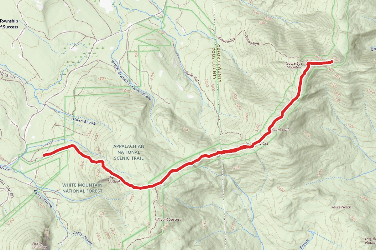 Goose Eye Mountain via Appalachian Trail