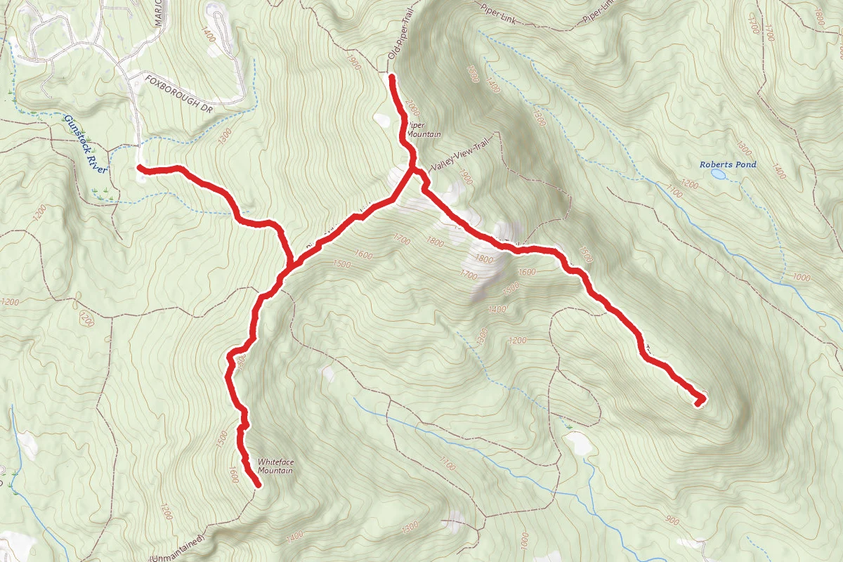 Piper to Sweet to Whiteface via Whiteface Trail