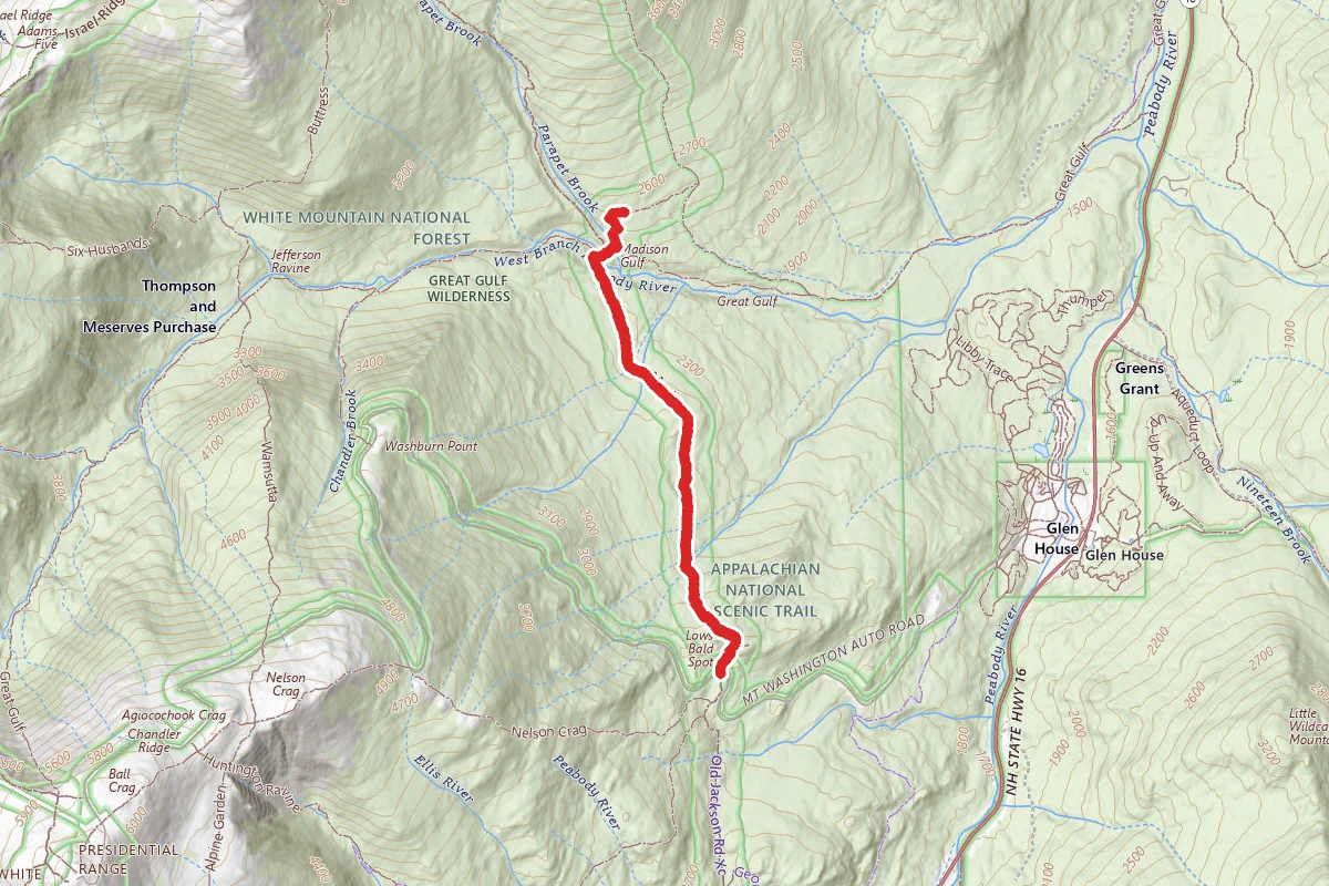 Mount Madison via Appalachian Trail
