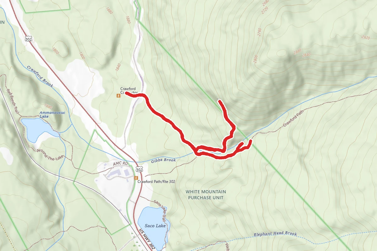 Crawford Cliff and Gibbs Falls via Crawford Connector Path