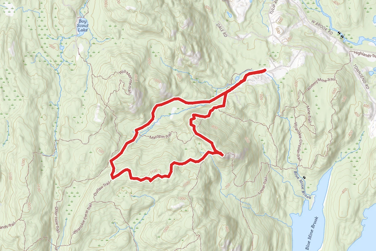 Otter Hole, Wyanokie Circular and Hewitt-Butler Trail
