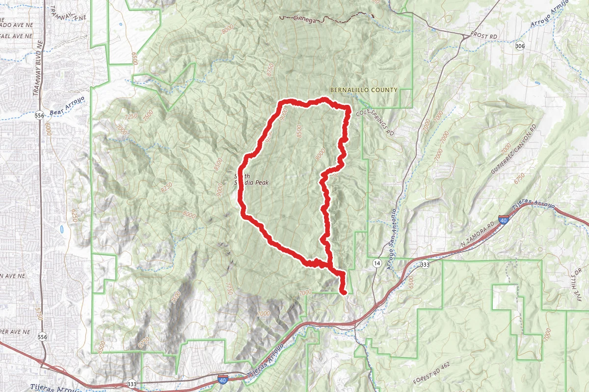 Faulty, Bart's and South Crest Trails Loop