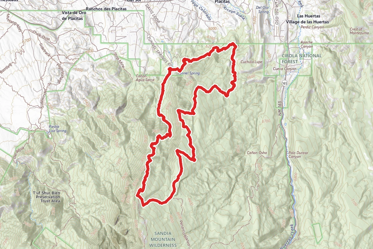 Agua Sarca #231 and North Crest #130 Trail Loop