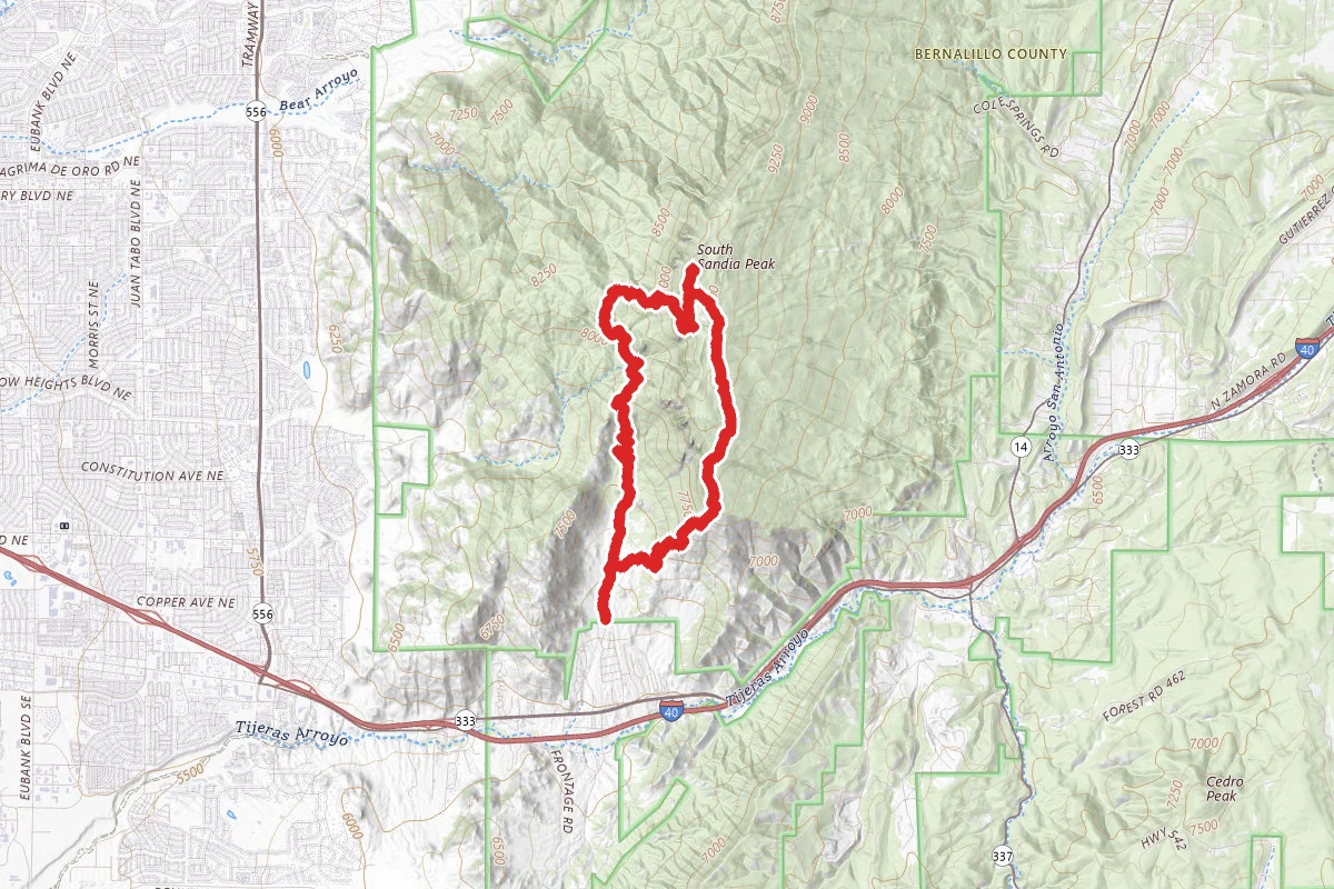 Hawk Watch, South Crest, Embudito and three Gun Spring Trail Loop