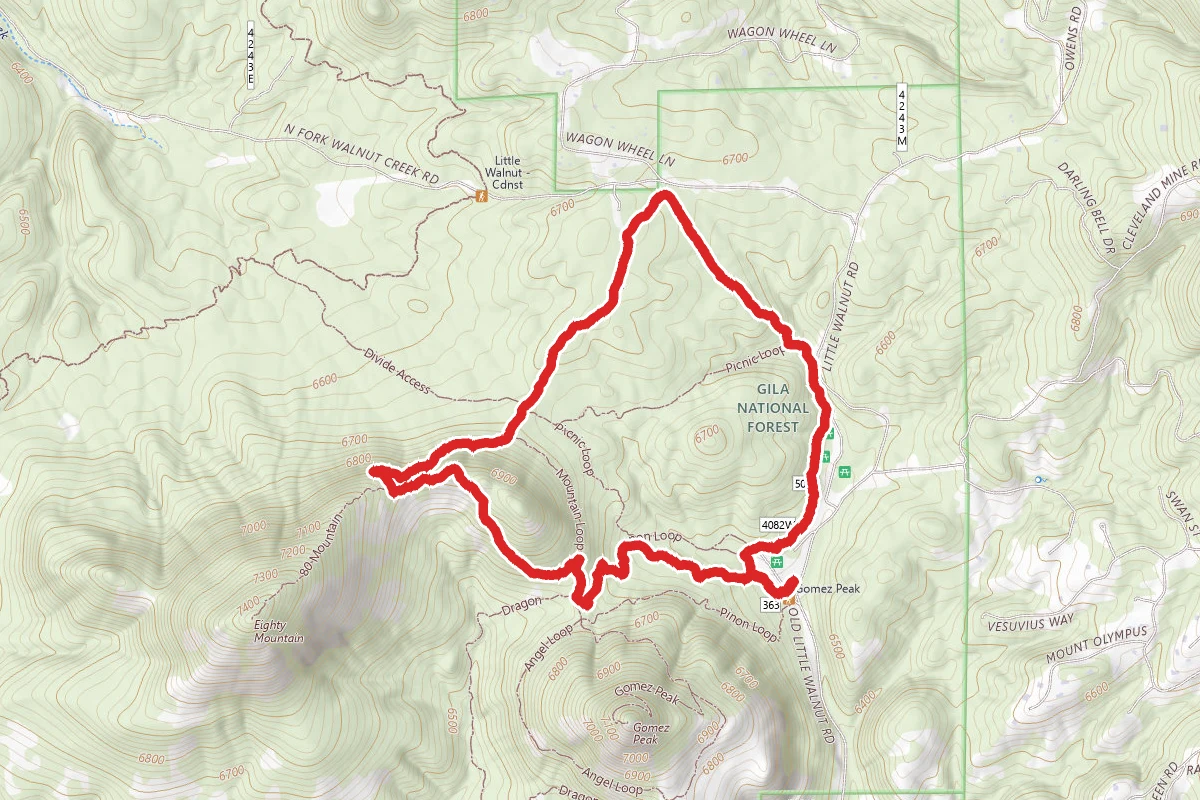 Pinon, Wagon Wheel and Mountain Loop Trail