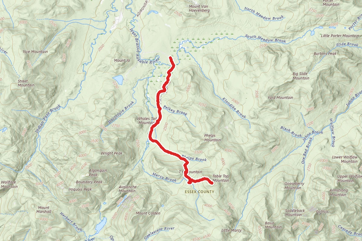Tablet Top Mountain via Marcy Dam Trail