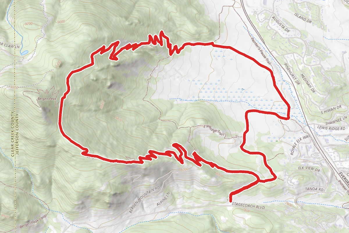 Bergen Peak and Elk Meadows Trail