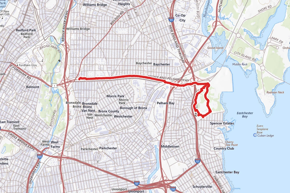 Pelham Bay Park and Pelham Parkway