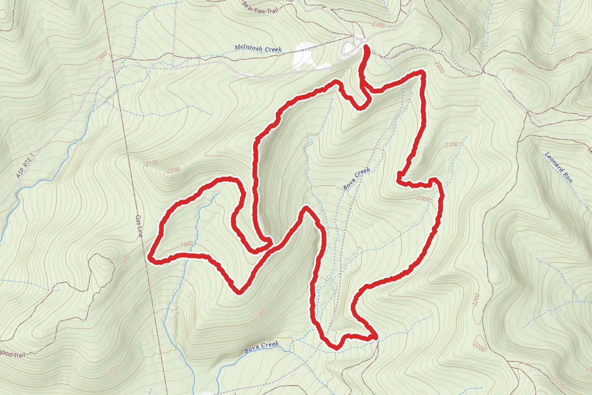 Snowsnake Run to Patterson Loop