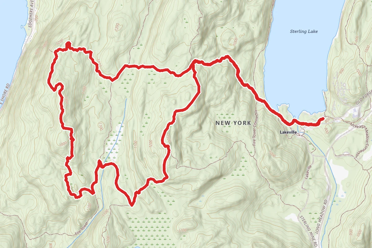 Bare Rock Trail and Sterling Ridge Trail Loop