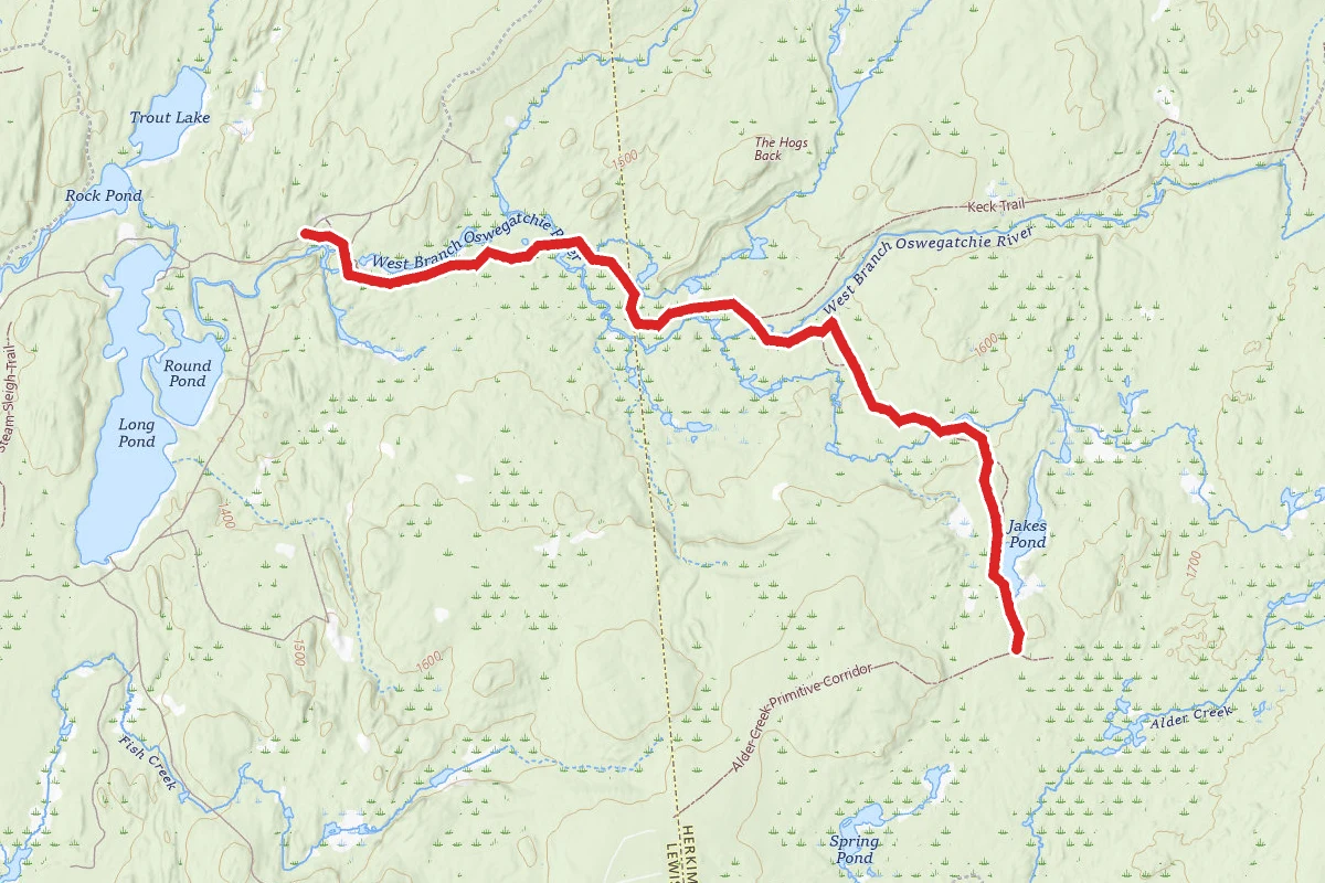 West Branch Oswegatchie Headwaters Trail