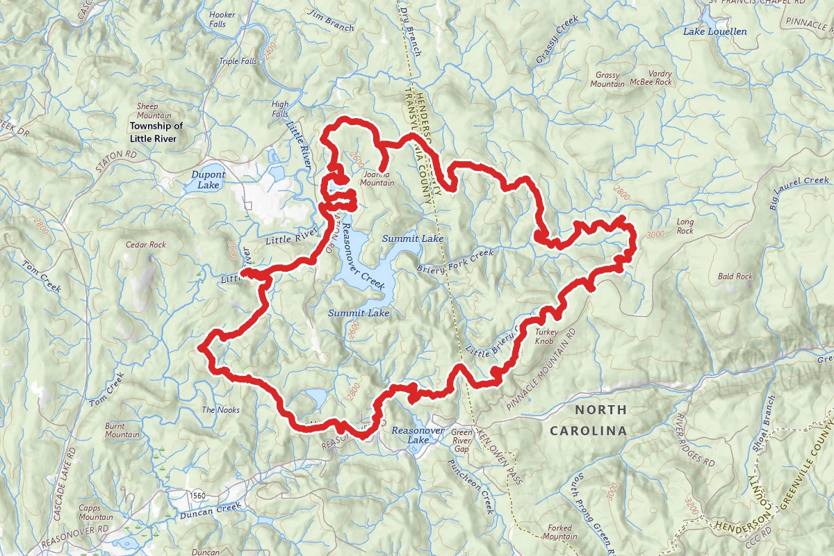 Reasonover, Turkey Knob, Bridal Falls, Corn Mill to Mine Mountain