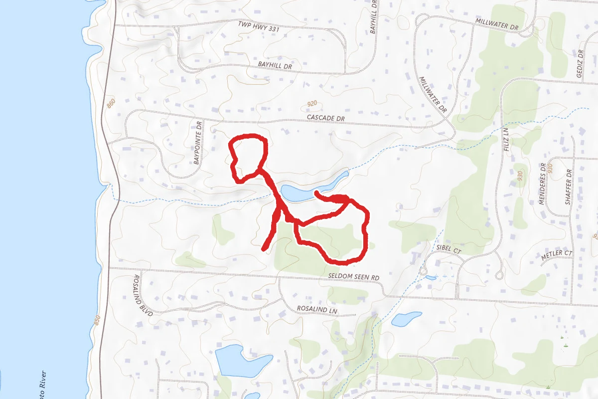 Whitetail Loop Trail, Meadow Trail, and Pond Overlook