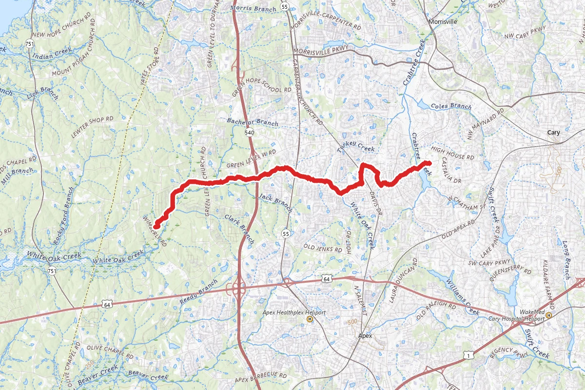 White Oak Creek Greenway Trail