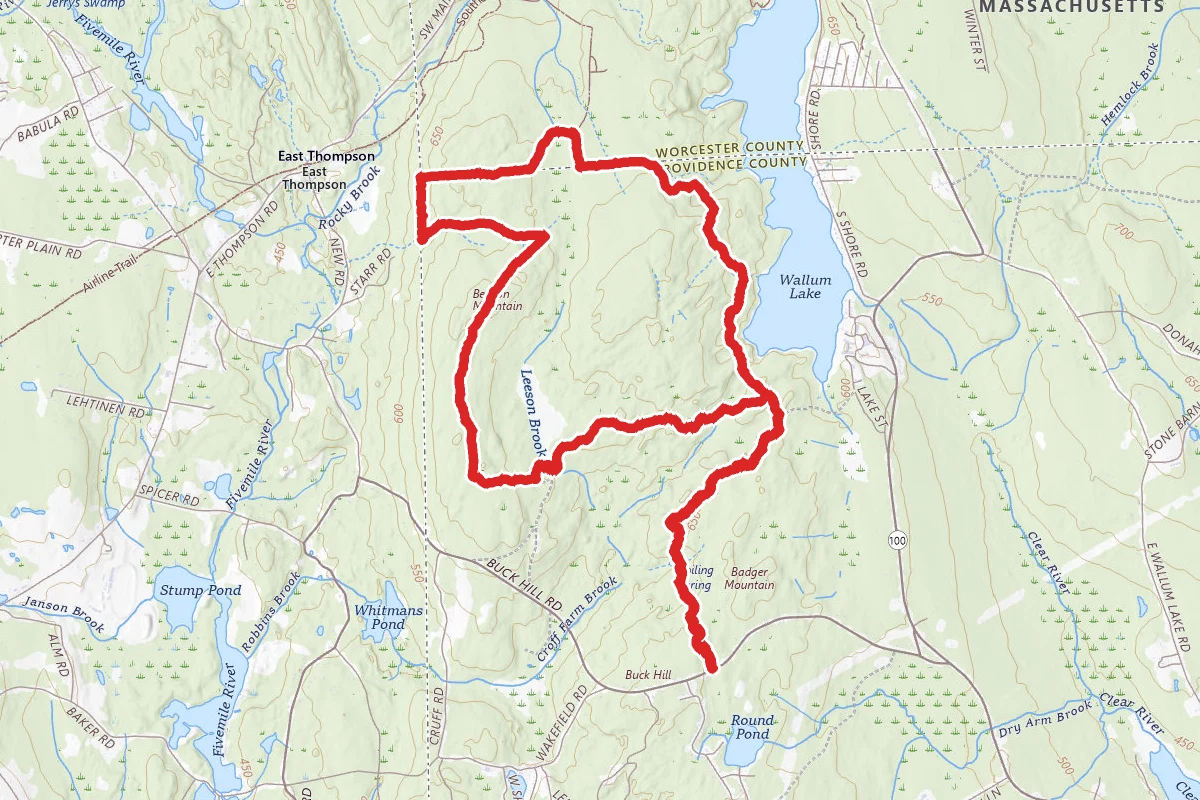 Buck Hill Trail Loop via North South Trail