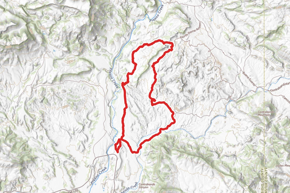 West Main Trail to Dome Trail To Fresno Divide