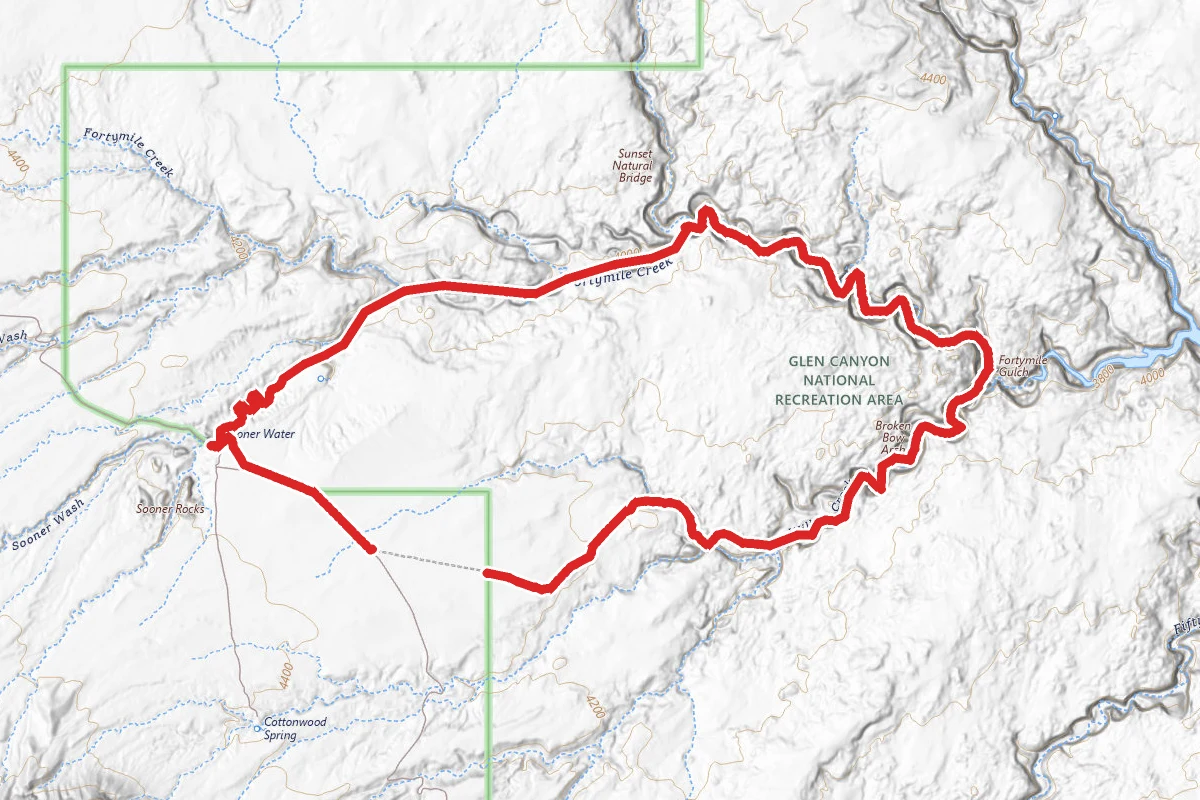 Fortymile Gulch and Willow Gulch Alternate Loop