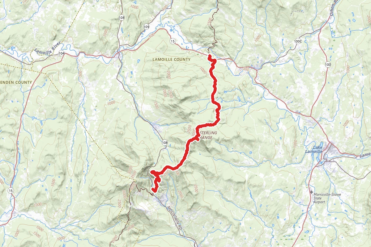 Smugglers Notch and Sterling Mountain via Long Trail