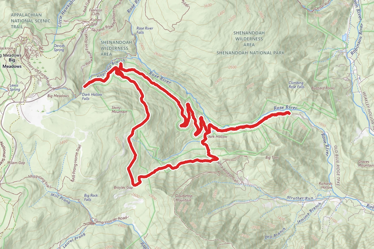 Rose River and Rapidan Road Loop