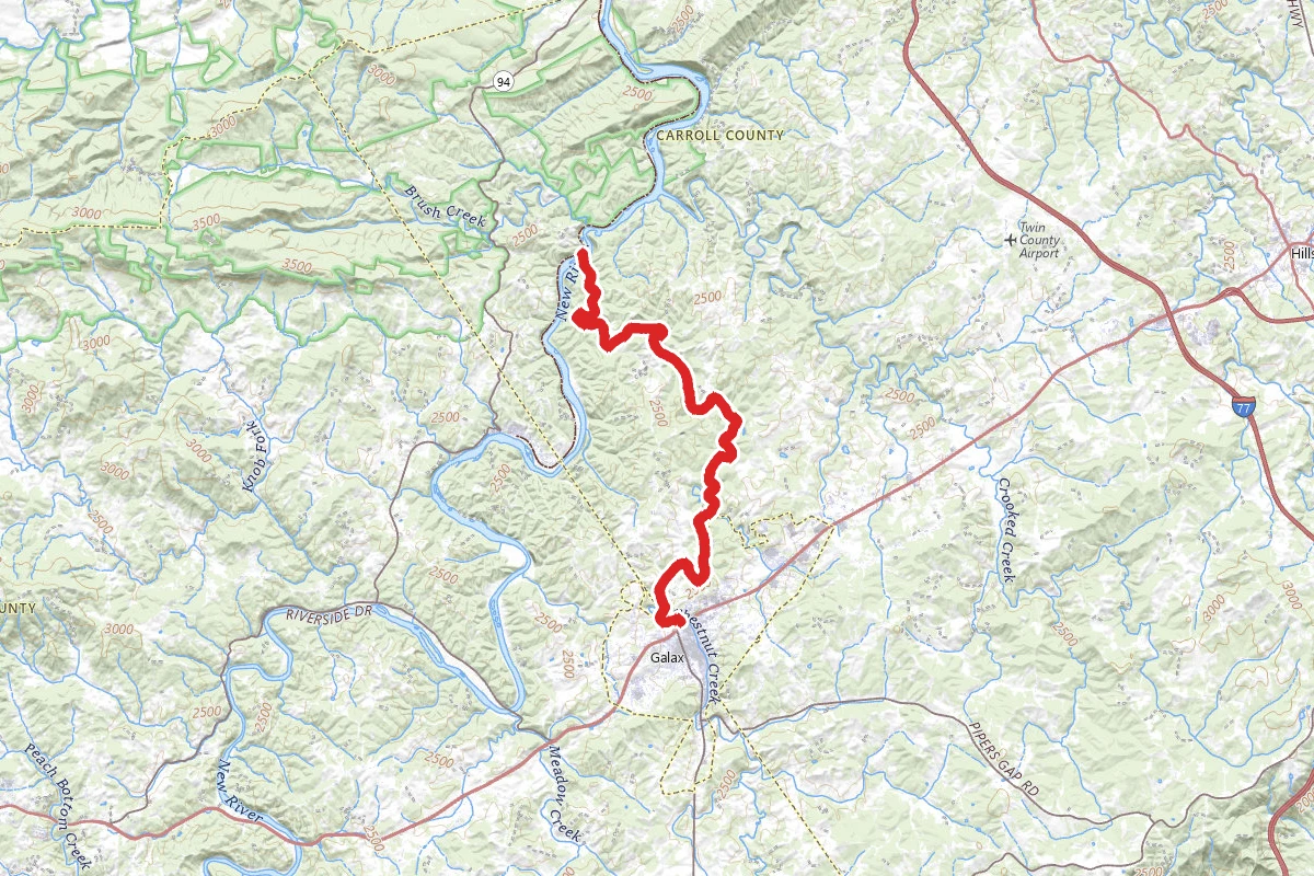 Galax to Fries Junction