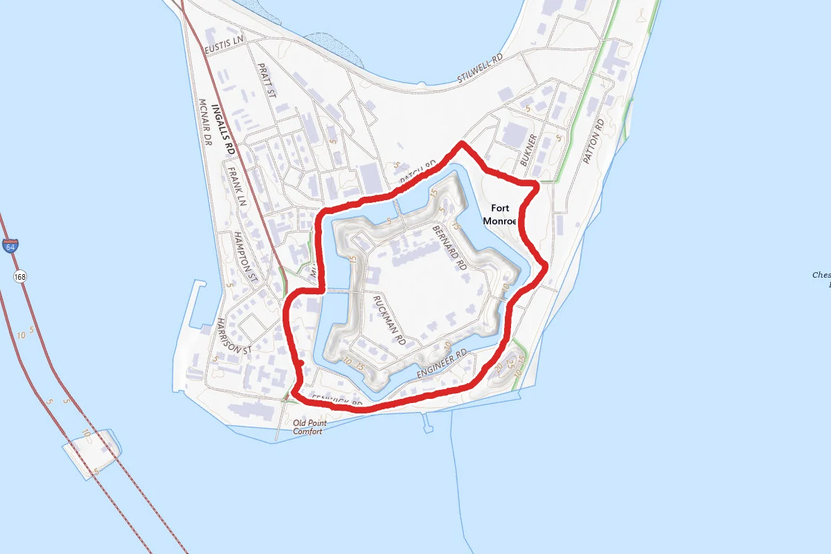 Fort Monroe National Monument Loop