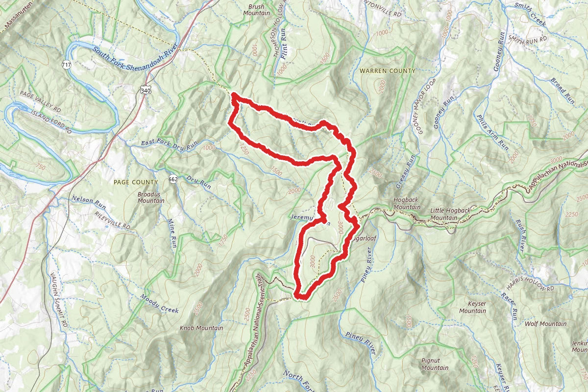 Overall Run and Beecher Ridge Trail