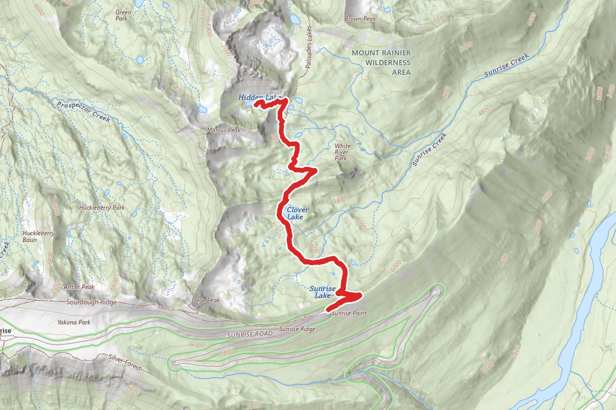 Hidden Lake Spur Via Palisades Lake Trail