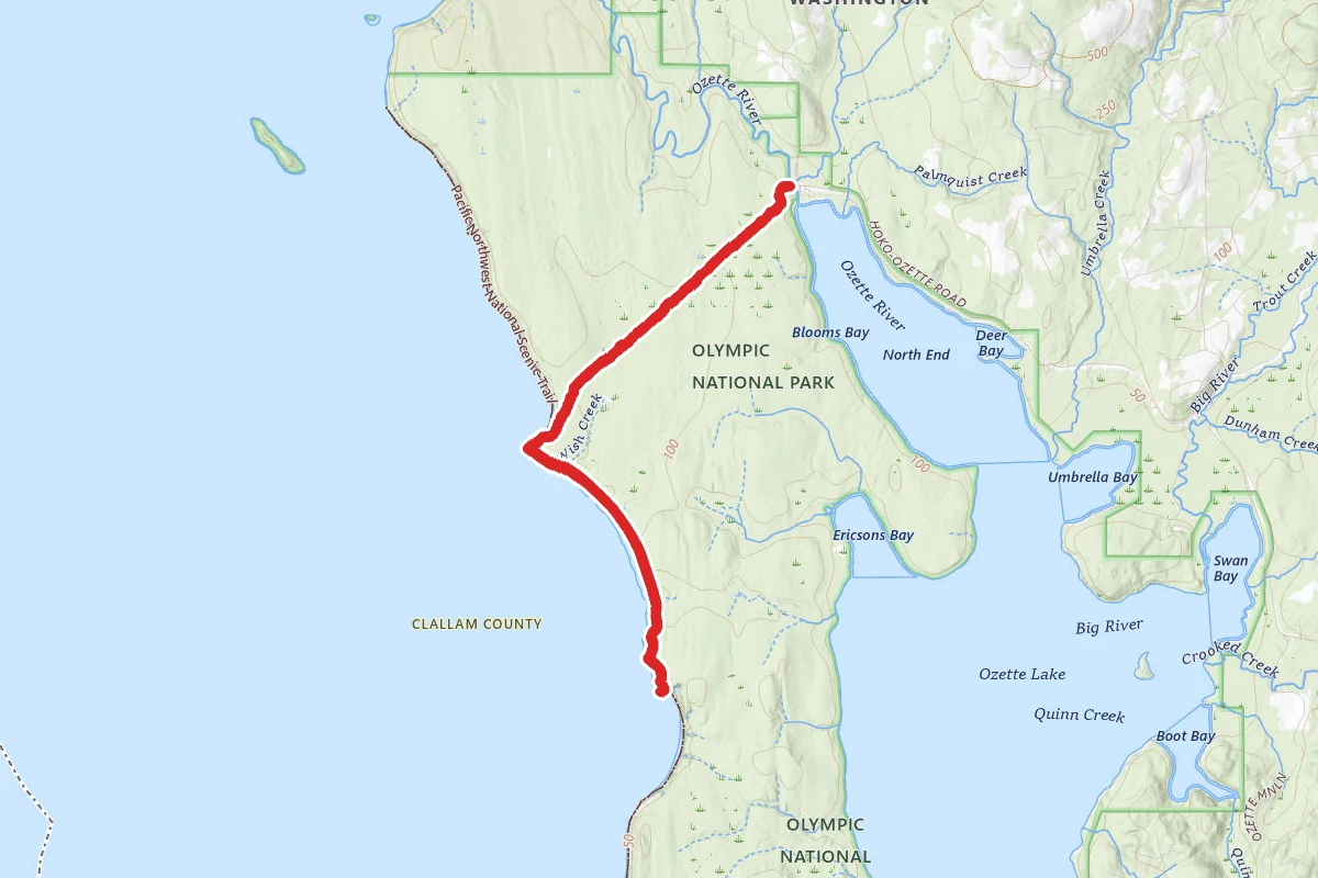 Sand Point Trail to North Coast Beach Travelway