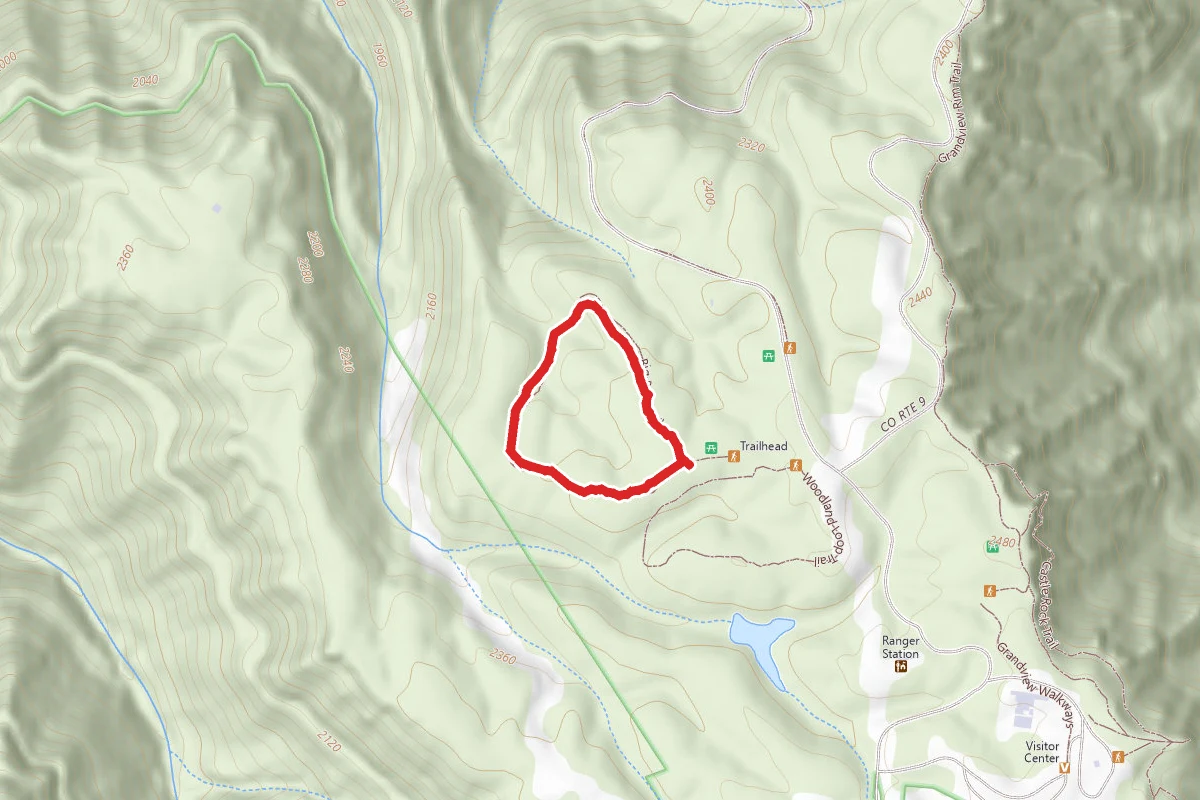 Big Buck Trail route map